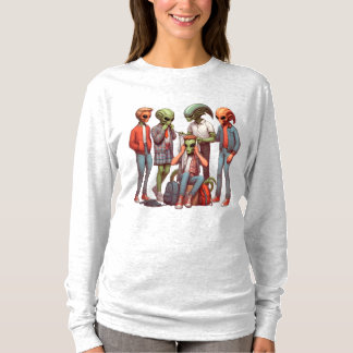 Camiseta Alienígena Campout: Aventura Cósmica Aguarda
