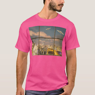 Camiseta Alienígena Cat Chronicles Selfie E Ufo