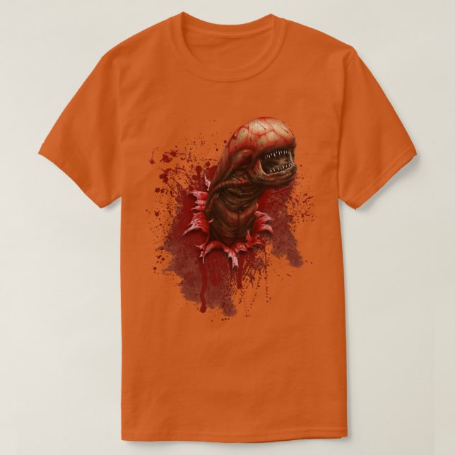 Camiseta Alienígena Chestburster (Frente do Design)