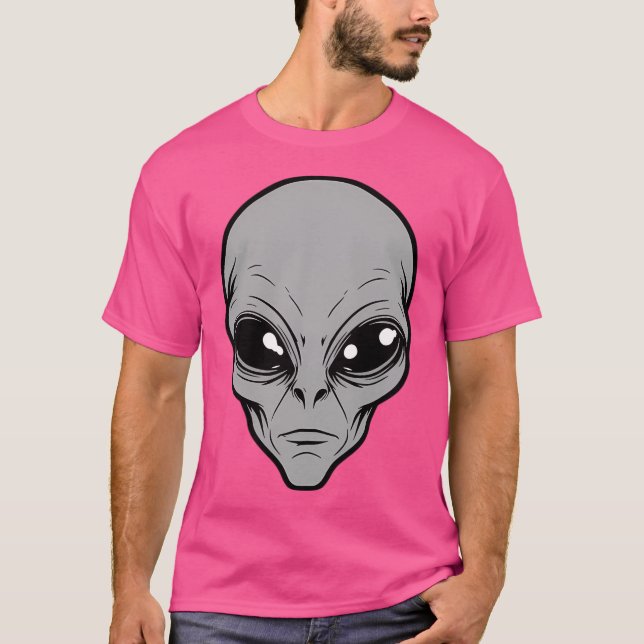 Camiseta Alienígena cinza (Frente)
