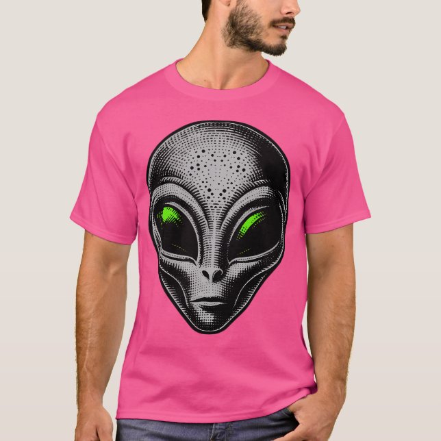 Camiseta Alienígena cinza (Frente)