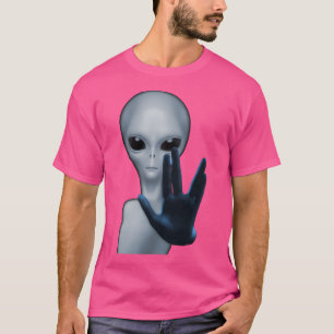 Camiseta Alienígena cinza - Vemos Em Paz (Escuro)
