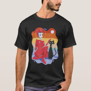 Camiseta Alienígena com terno e gato espacial com