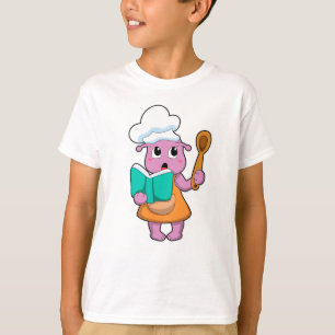 Camiseta Alienígena como cozinhar com o livro de livros