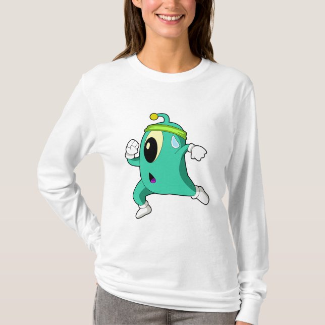Camiseta Alienígena como Runner (Frente)