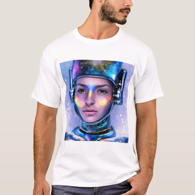 Camiseta Alienígena Cyborg Space Woman (Frente)