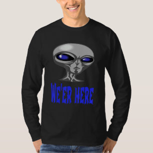 Camiseta Alienígena Das Partes Do Espaço Ou Do Subsolo