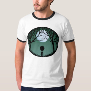 Camiseta Alienígena de Alienígena de Dedo dos Homens w. Cam
