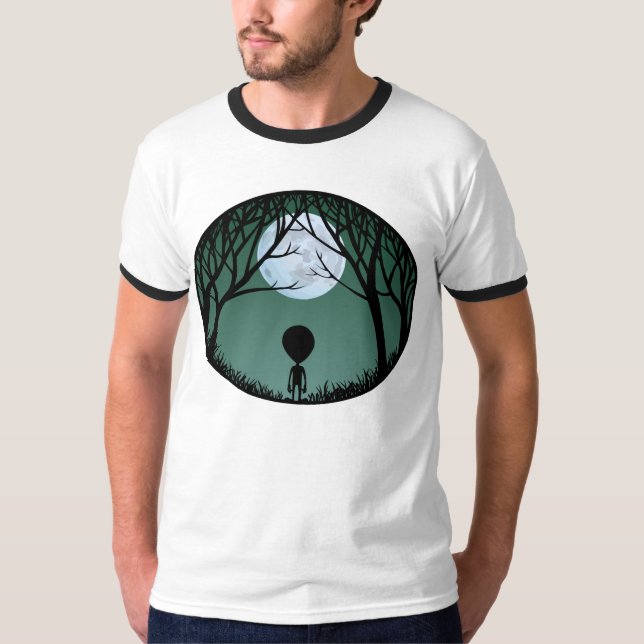 Camiseta Alienígena de Alienígena de Dedo dos Homens w. Cam (Frente)