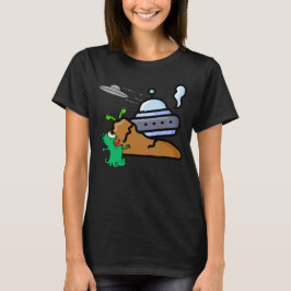 Camiseta Alienígena de aterrissagem com falha Retro.b
