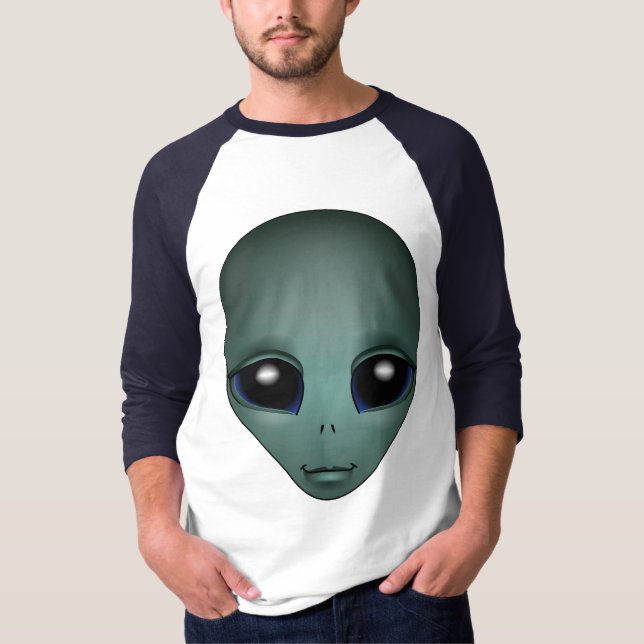 Camiseta Alienígena de Baseball em Jersey, alienígenas (Frente)