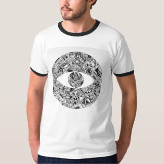 Camiseta Alienígena de cera Camisa-camiseta de hip hop da v