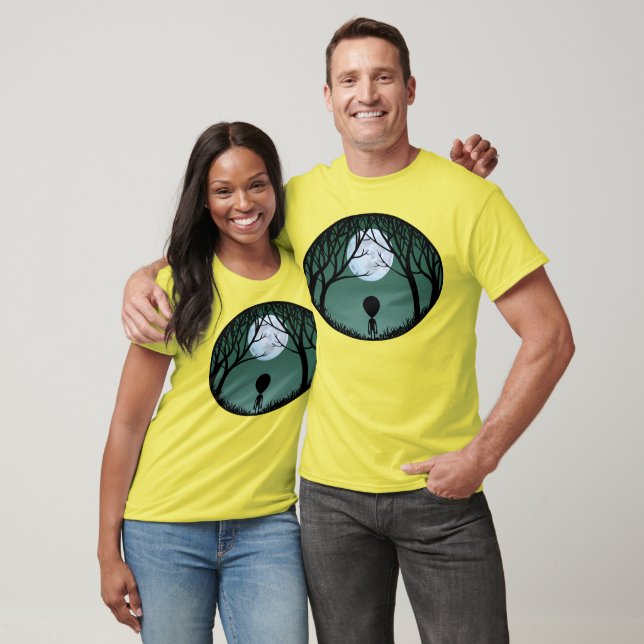 Camiseta Alienígena de Cinza de Jersey, Jersey (Unissex)