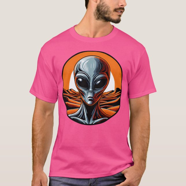 Camiseta Alienígena De cinzas Em Marte (Frente)