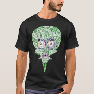 Camiseta Alienígena de desenho animado de ficção científica