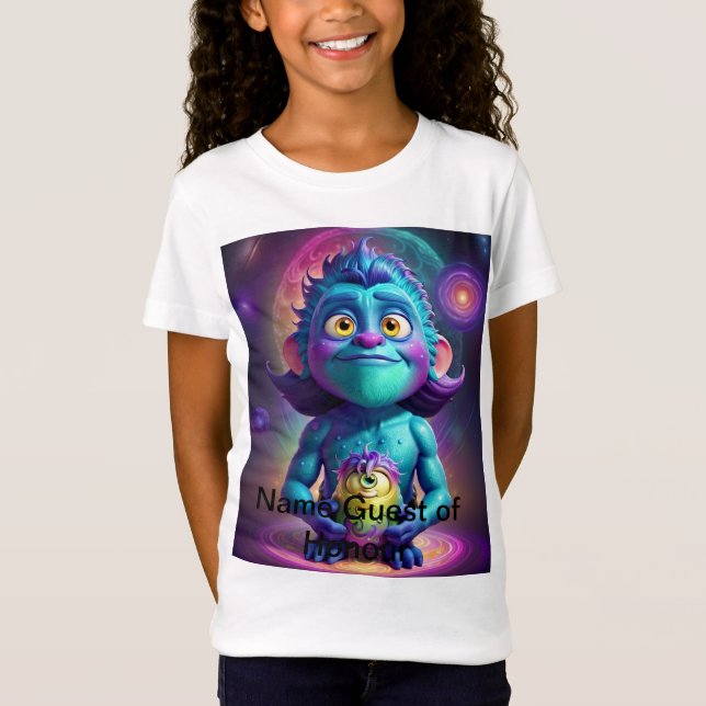 Camiseta Alienígena de Espaço e Amigo (Frente)
