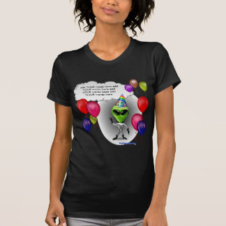 Camiseta Alienígena de fala da festa de aniversário