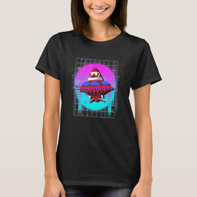 Camiseta alienígena de Ficção Científica por Estética Vapor (Frente)