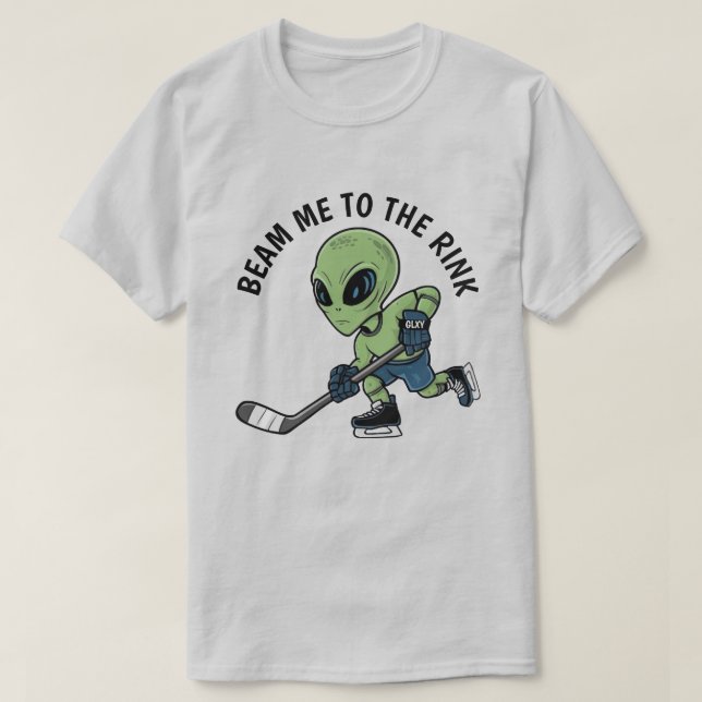 Camiseta Alienígena de hóquei (Frente do Design)