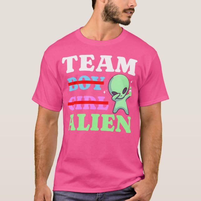 Camiseta Alienígena De Rapariga Da Equipe Ufos Gênero Sexo  (Frente)