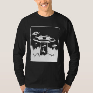 Camiseta Alienígena de Rapto de Dinossauro Extraterrestri U