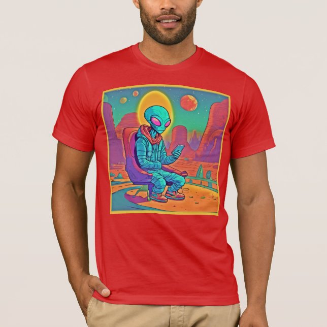 Camiseta Alienígena de resfriamento liberado (Frente)