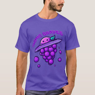 Camiseta alienígena de uvas cósmicas
