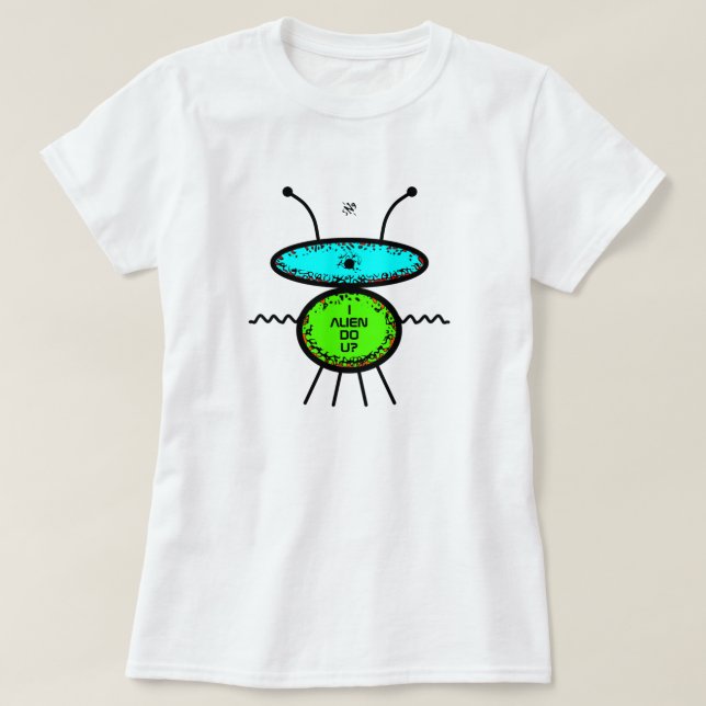 Camiseta Alienígena de você? Conheça Bernard (esboço de ali (Frente do Design)