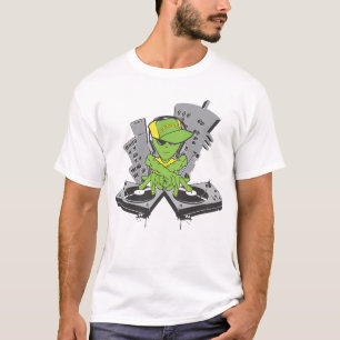 Camiseta Alienígena DJ na cor