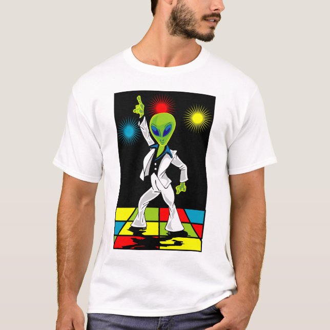 Camiseta Alienígena do disco (Frente)