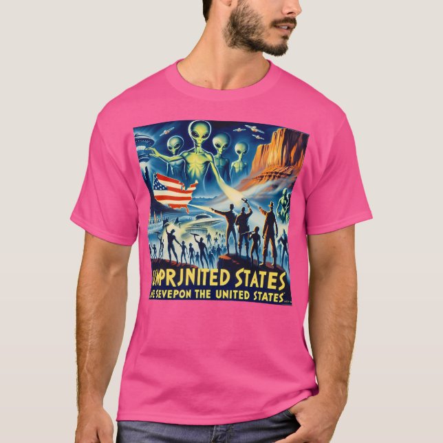 Camiseta Alienígena dos EUA (Frente)