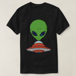 Camiseta Alienígena e espaçamento