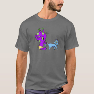 Camiseta Alienígena e Kitty