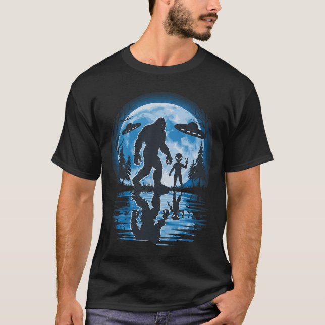 Camiseta Alienígena e Lua Bigfoot (Frente)