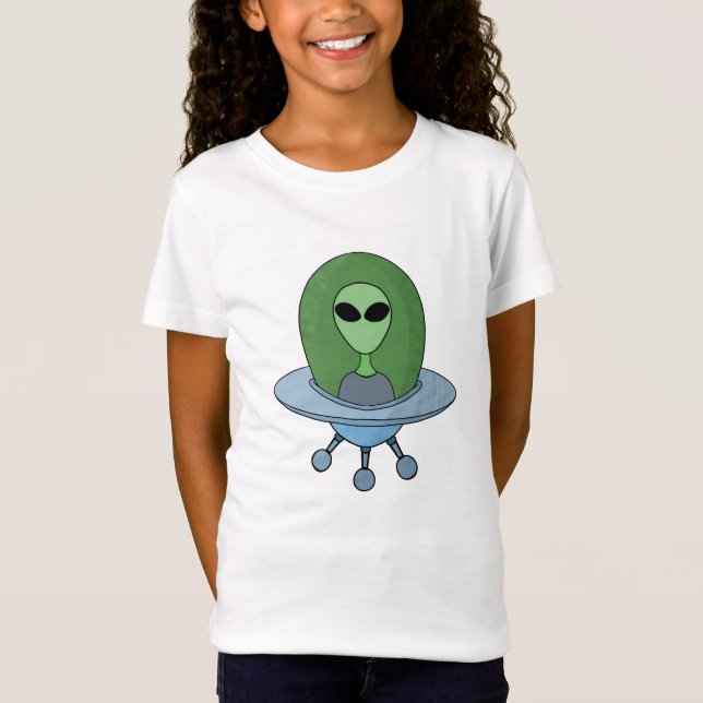 Camiseta Alienígena em sua nave espacial (Frente)