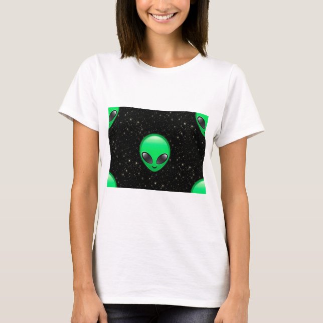 Camiseta alienígena emojis (Frente)