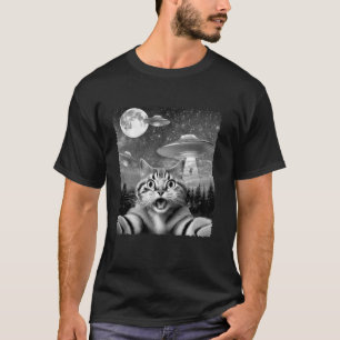 Camiseta Alienígena Engraçada Selfie com OVNIs Dão Ideias H