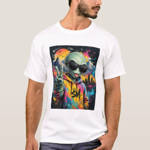 Camiseta Alienígena Engraçado