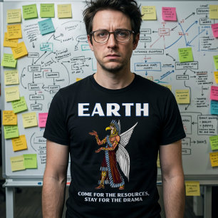 Camiseta Alienígena Engraçado do Antigo OFO Annunaki