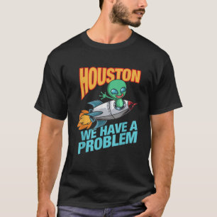 Camiseta Alienígena Espacial - Estrelas de Rocket Houston O