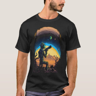 Camiseta Alienígena Espacial Planetas do Telescópio Astrono