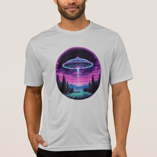 Camiseta Alienígena Espacial Retrofuturista (Frente)