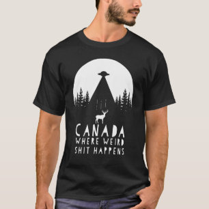 Camiseta Alienígena Estranha Do Canadá: Rapto De Elk Por Sa