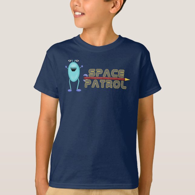 Camiseta Alienígena Exterior Rocket Design de Impressão de  (Frente)