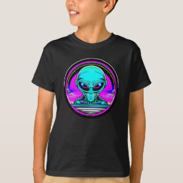 Camiseta Alienígena Extraterrestre Voando um OVNI