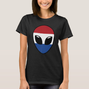 Camiseta Alienígena Face Holanda Bandeira Holandesa