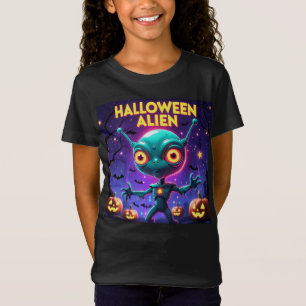 Camiseta Alienígena fantasma na capa de fantasia