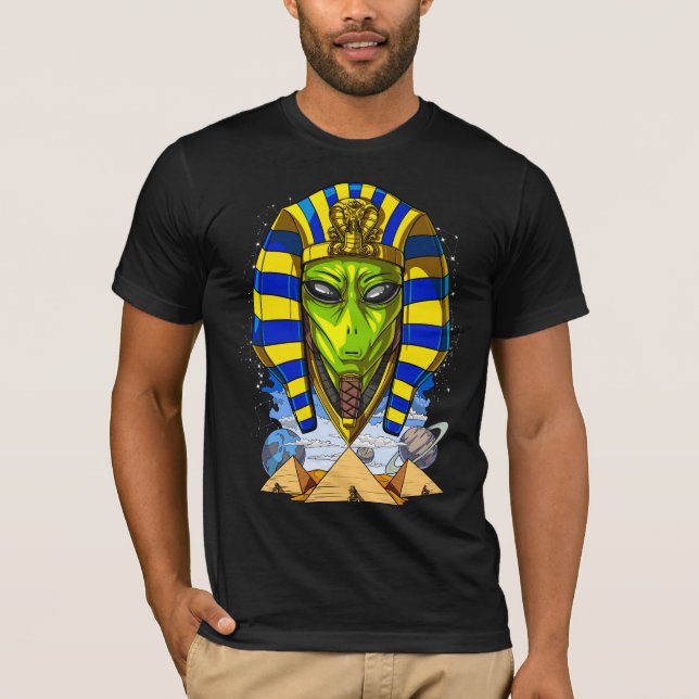 Camiseta Alienígena Faraó Egito Tutankhamun Ancian Annunaki (Frente)