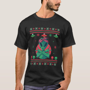 Camiseta Alienígena Gangster Ugly Ufo Para O Natal