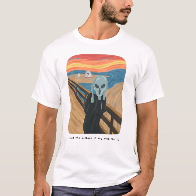 Camiseta Alienígena Gogh Gritar (Frente)